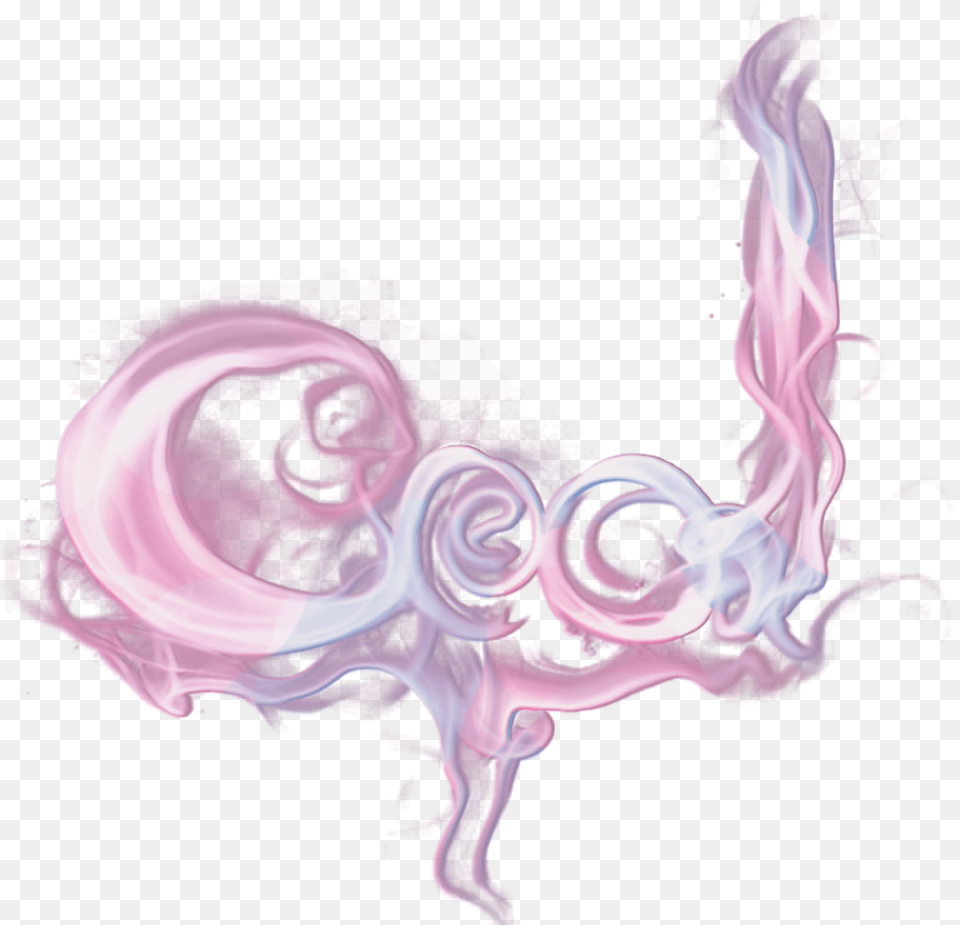 Freetoedit 3d Cool Vape Smoke Cloud Pink Blue, Pattern, Person Png