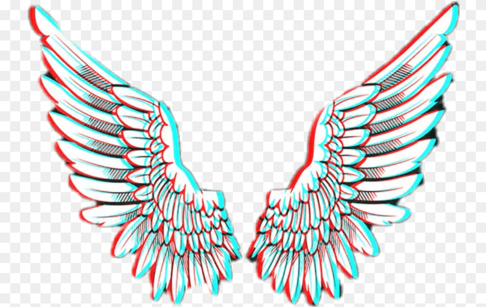 Freetoedit Angel Wings Glitch Fromis, Emblem, Symbol, Animal, Bird Free Transparent Png