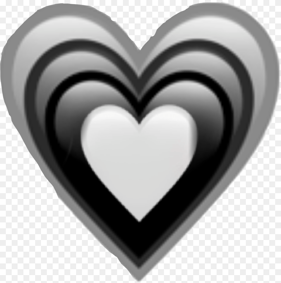 Freetoedit Black Heart Blackwhite White Heart Black Heart Png