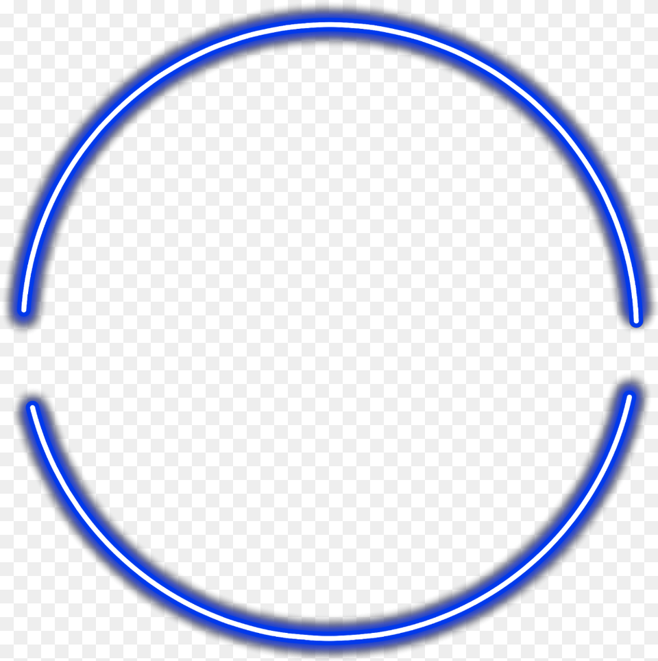 Freetoedit Blue Hue Multiply Effects Blue Neon Circle, Light Free Transparent Png