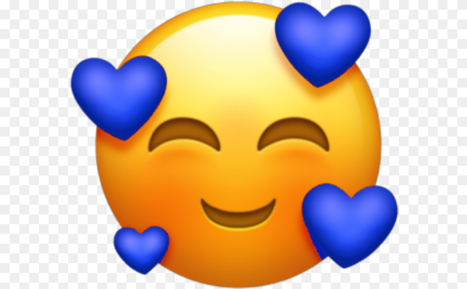 Freetoedit Blue Love Emoji Emojis Cute Sad Aesthetic Blessed Emoji, Balloon Png