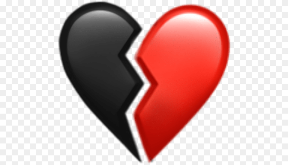 Freetoedit Broken Heart Brokenheart Red Black Heart Free Png
