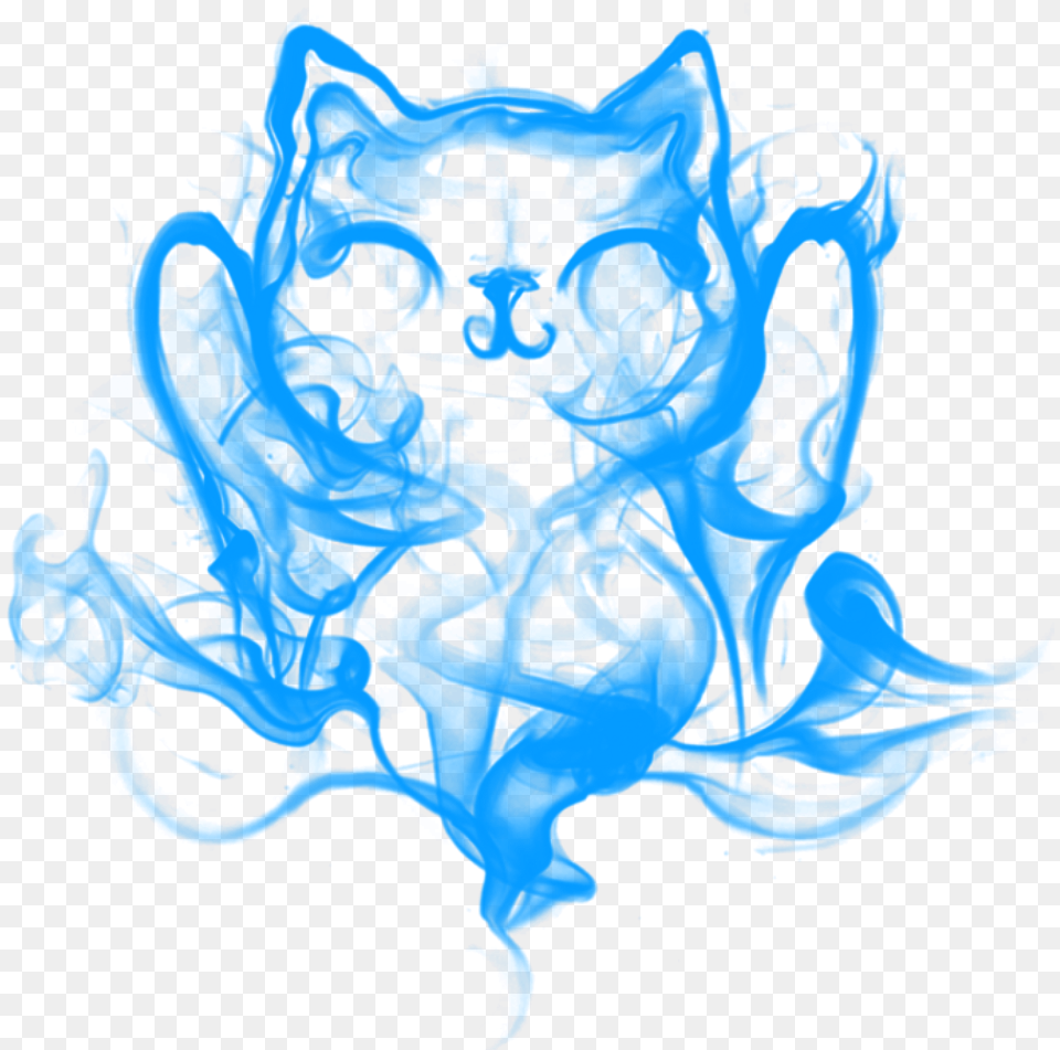 Freetoedit Cat Vape Smoke Cloud Blue Smoke, Adult, Female, Person, Woman Free Png Download