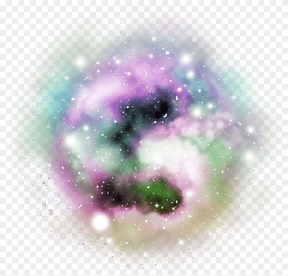 Freetoedit Clipart Stars Galaxy With A Transparent Nebula Transparent, Sphere, Accessories, Astronomy, Outer Space Png