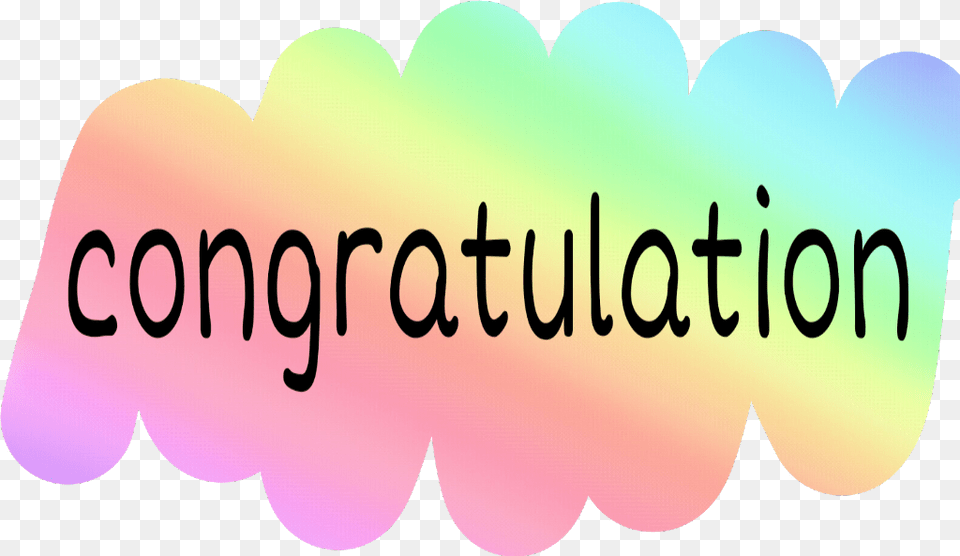 Freetoedit Congratulations Congrats Rainbow Colorful Illustration, Logo, Text Free Png Download