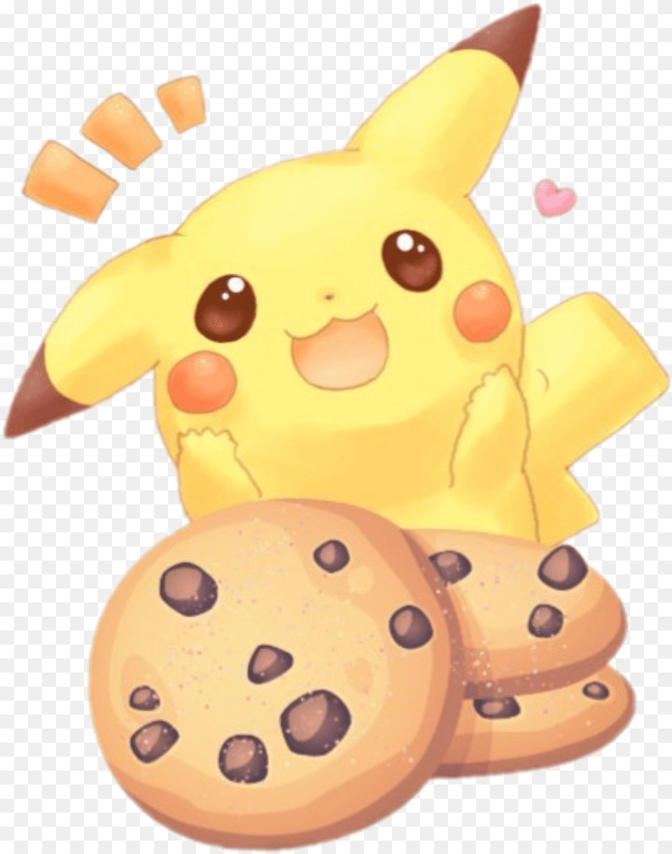 Freetoedit Cookie Pikachu Cute Cookies Cute Pikachu With Cookies Free Png