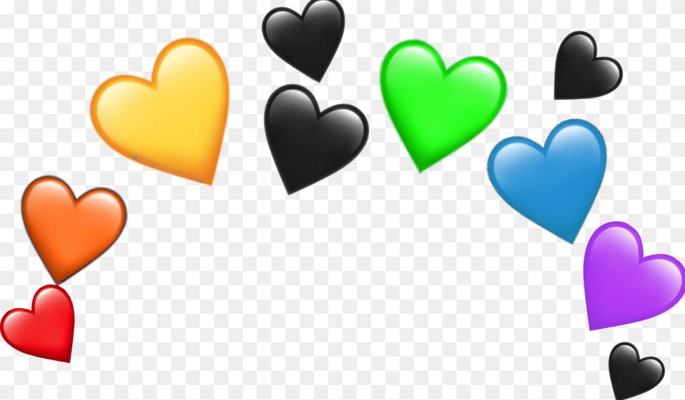 Freetoedit Crown Emoji Heart Rainbow Cute Ftestickers Blue And Purple Heart Crown Png Image