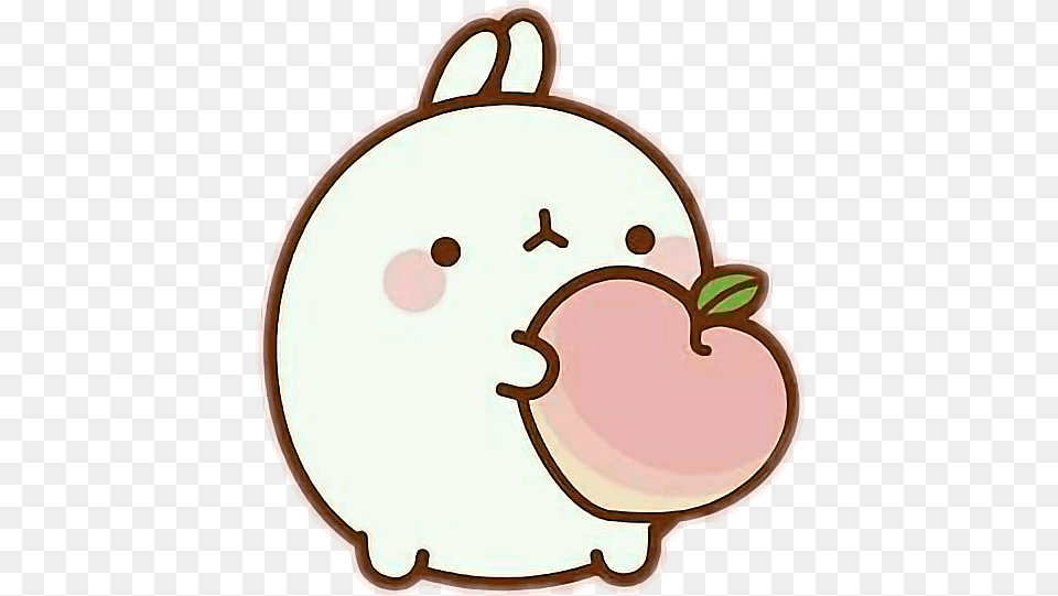 Freetoedit Cute Face Art Kawaii Bunny Stickers, Cream, Dessert, Food, Ice Cream Free Png Download