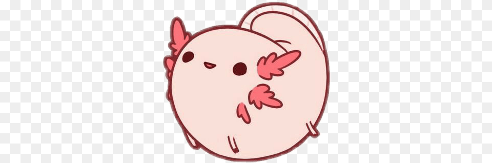 Freetoedit Cute Kawaii Axolotl Seacreature Pusheen, Sticker Png Image