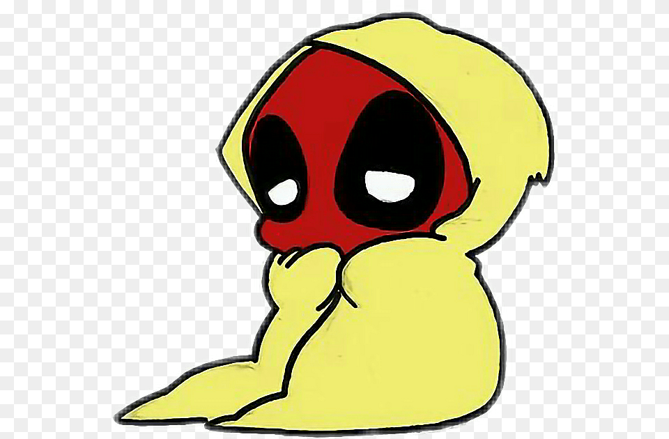 Freetoedit Cute Kawaii Nap Blanket Sleep Rest Deadpool, Art, Baby, Person, Drawing Free Png