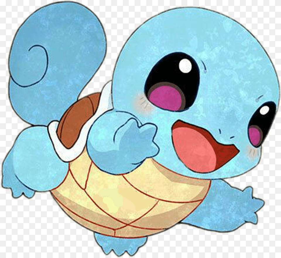 Freetoedit Cute Kawaii Pokemon Carapuce Squirtle Cute Kawaii Pokemon, Art, Paint Container, Baby, Person Png