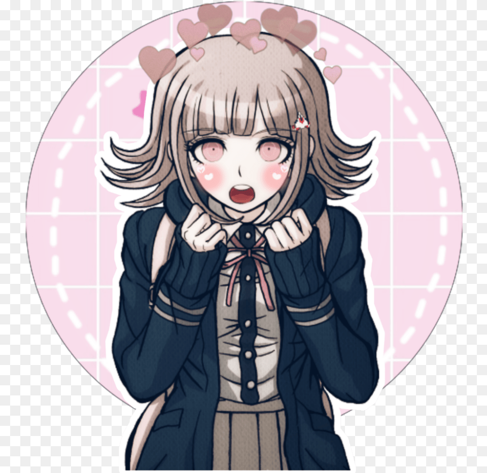 Freetoedit Danganronpa Danganronpa2 Cute Anime Profile Chiaki Sprites, Book, Comics, Photography, Publication Free Png