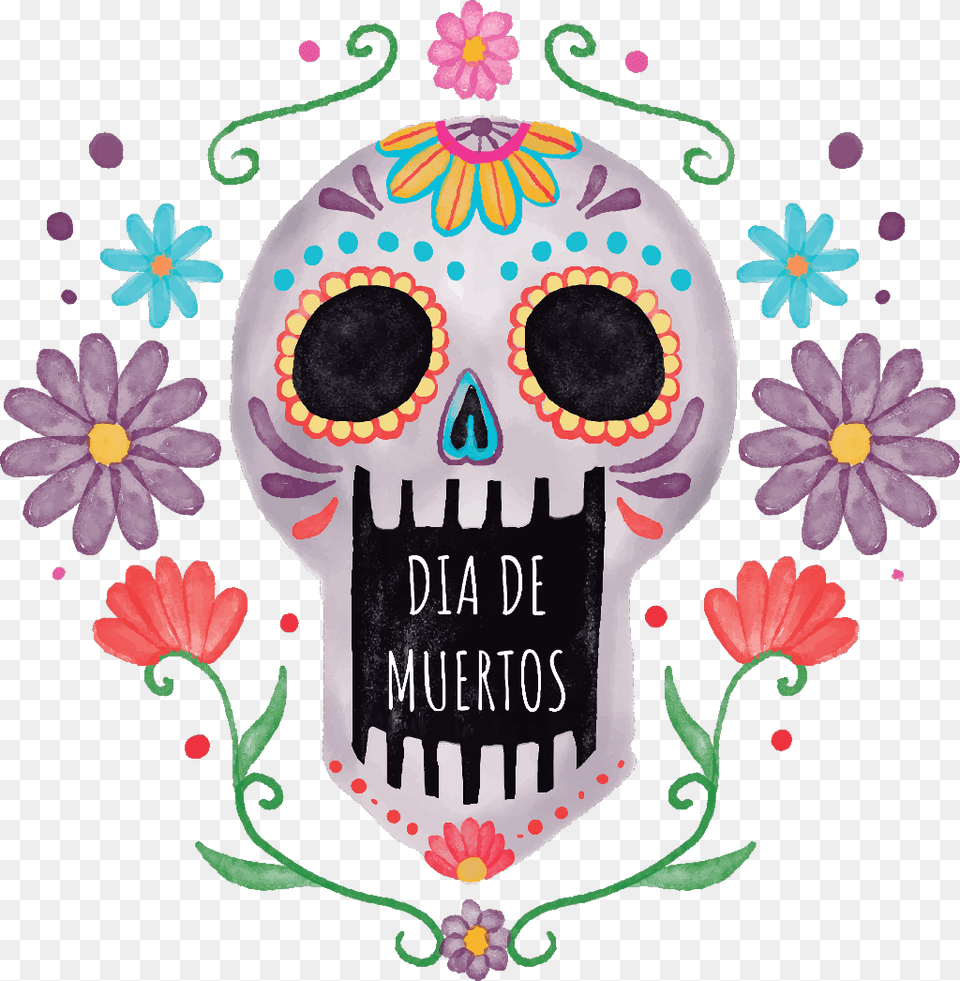 Freetoedit Dayofthedead Totenkopf Mexico Mexicanart, Pattern, Applique, Art, Graphics Free Png