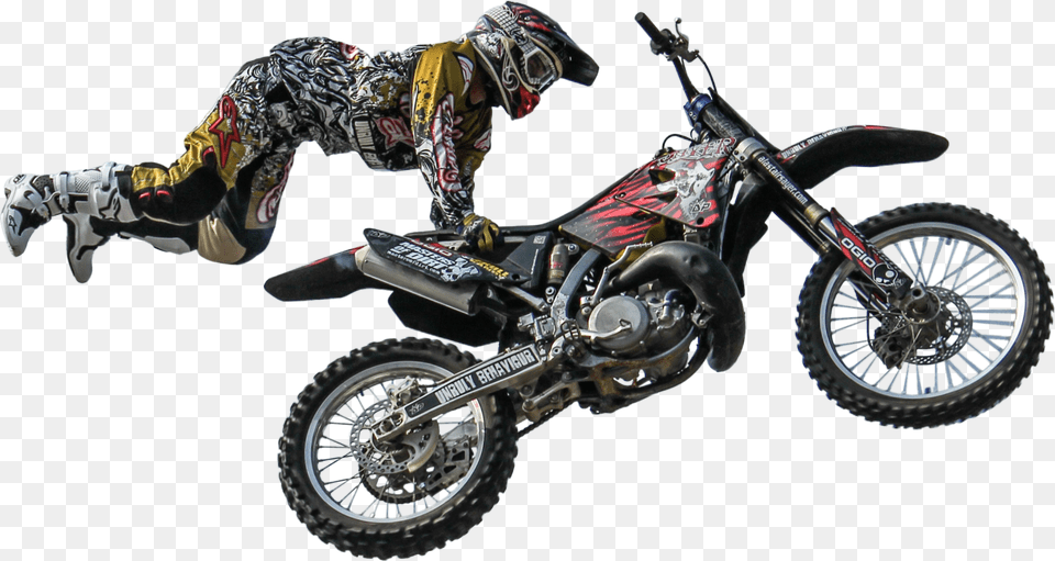 Freetoedit Dirtbike Motocross Sticker Jump Stunts Motocross Transparent, Vehicle, Transportation, Motorcycle, Wheel Free Png Download