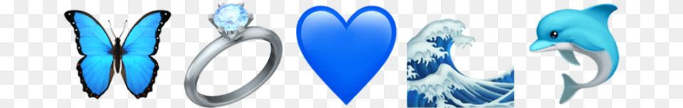 Freetoedit Edit Emoji Apple Ios Iphone Blue Heart, Accessories, Diamond, Gemstone, Jewelry Png Image