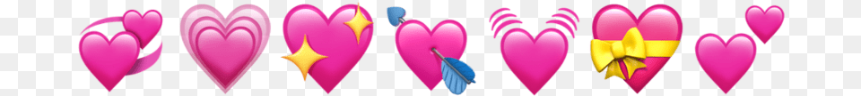 Freetoedit Edit Emoji Apple Ios Iphone Heart Heart, Flower, Petal, Plant, Purple Png Image