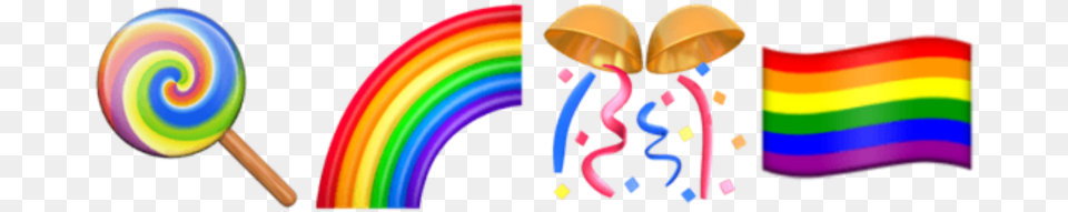 Freetoedit Edit Emoji Apple Ios Iphone Rainbow Iphone 6s Rainbow Emoji, Candy, Food, Sweets, Lollipop Png