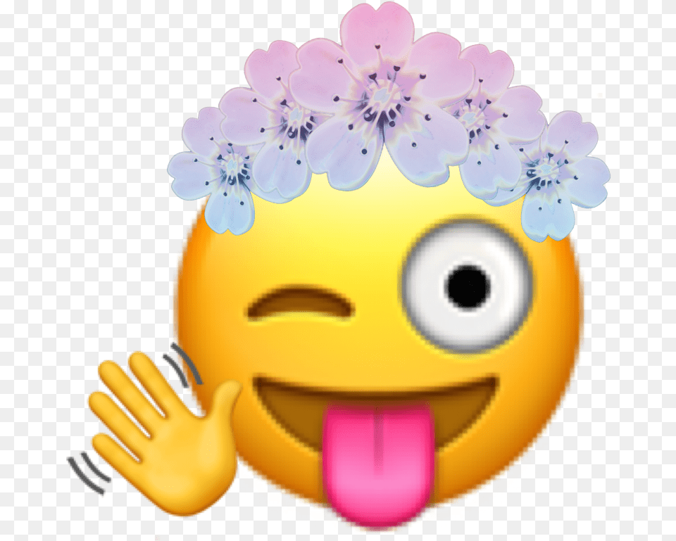 Freetoedit Emoji Emojisticker Flower Flowers Crown Iphone Emojis Background, Plant, Birthday Cake, Cake, Cream Free Png