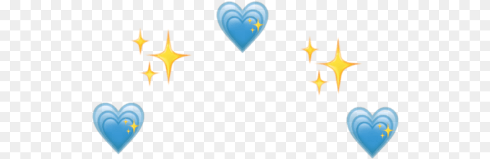 Freetoedit Emojiiphone Crown Heartcrown Blue Homemade Heart, Symbol Free Transparent Png