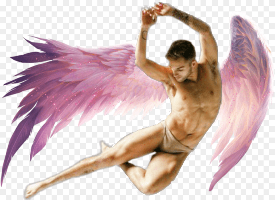 Freetoedit Fairy Angel Man Human Wings Guy Male Angel Transparent Anime Wings, Adult, Person, Dancing, Leisure Activities Png