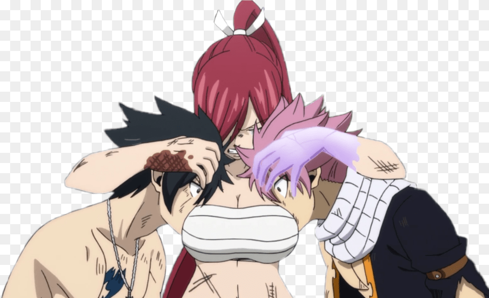 Freetoedit Fairytail Fairy Tail Erza Erzascarlet Erzas Anime Fairy Tail Gray, Adult, Male, Man, Person Png