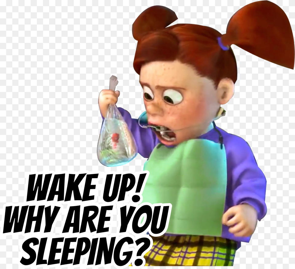 Freetoedit Finding Nemo Why Are You Sleeping Findingnemo Darla Finding Nemo, Baby, Person, Face, Head Free Png