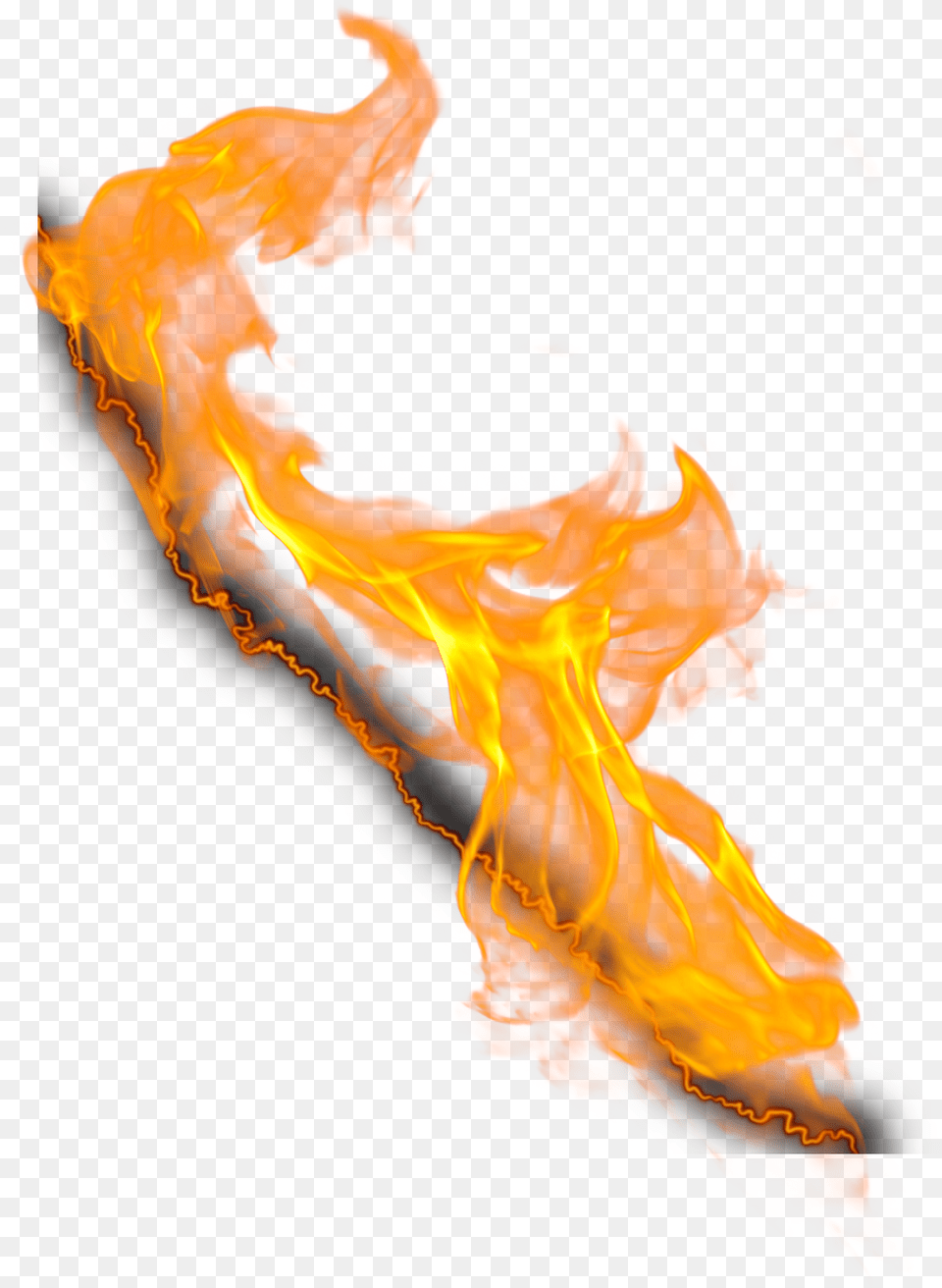Freetoedit Fire Tear Torn Burning Illustration, Flame, Person, Mountain, Nature Free Png Download