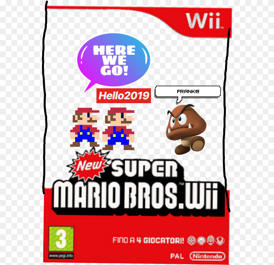 Freetoedit Fix Goomba Mario Oink Super Mario Bros Wii, Person, Game, Super Mario Free Png Download