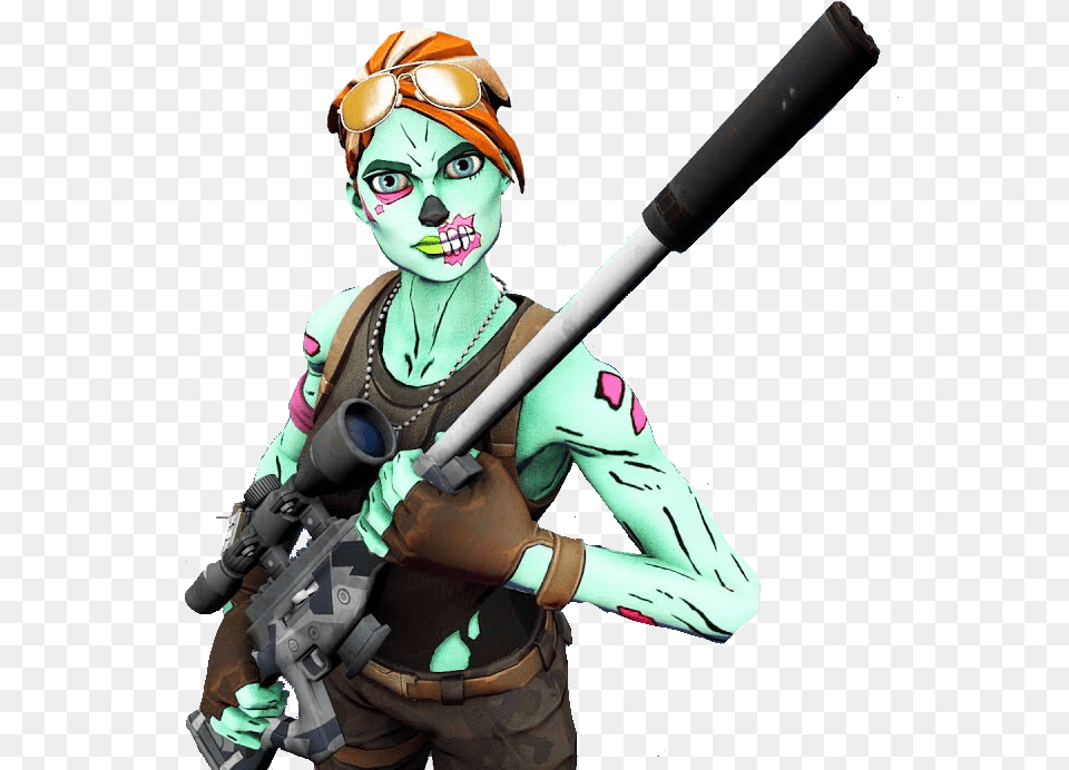 Freetoedit Fortnite Fortnitebr Fortnitelife Fortniteskins Ghoul Trooper Fortnite, Clothing, Costume, Person, Gun Png Image