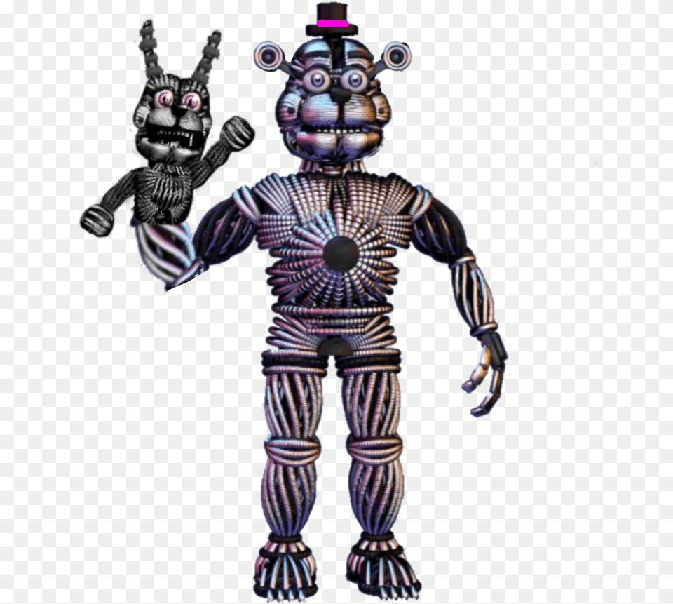 Freetoedit Funtime Freddy Endoskeleton Fnaf Bon Bon Endoskeleton, Robot, Person, Toy Free Transparent Png