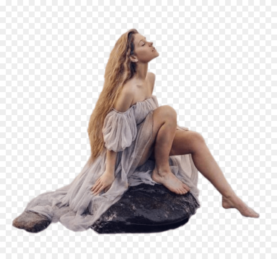 Freetoedit Girl Sitting Alone Picsart Mysticker Figurine, Adult, Female, Person, Woman Png