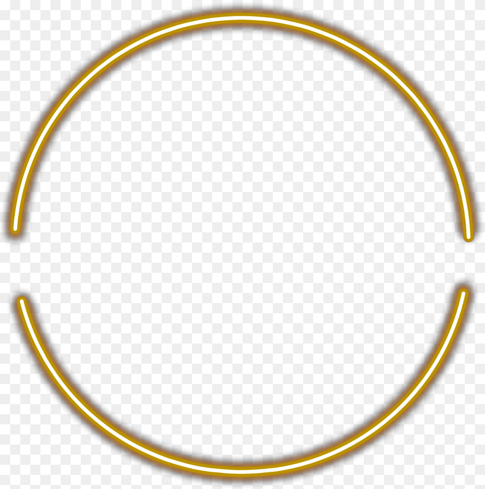 Freetoedit Gold Yellow Brown Sticker Neon Effects Circle Png Image
