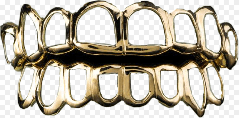 Freetoedit Grillz Teeth Gold Sticker By Taestycafe Chain Free Png Download