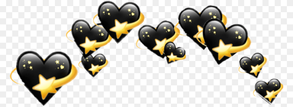 Freetoedit Heart Emoji Black Head Crown Circle Heart Emoji On Head, Electronics, Hardware, Animal, Bee Free Transparent Png