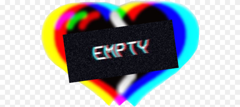 Freetoedit Heart Glitch Broken Heartbroken Emty Heart, Business Card, Paper, Text, Computer Hardware Free Png Download