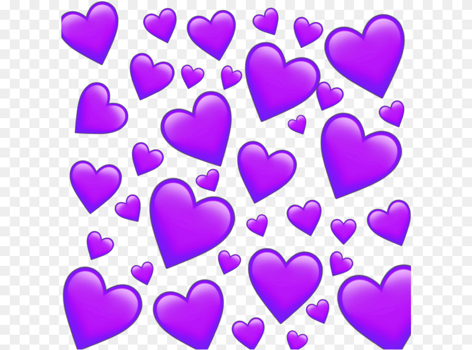 Freetoedit Heart Purple Purpleaesthetic Purpleheart Purple Heart Emoji Background Png Image