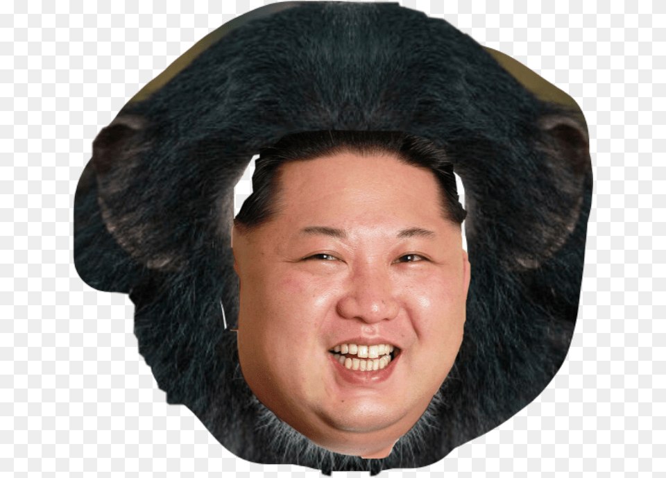 Freetoedit Kim Jung Monkey Face Unwhy Na Got Nukedp3 Kim Jong Un A Monarch, Adult, Female, Head, Person Png Image