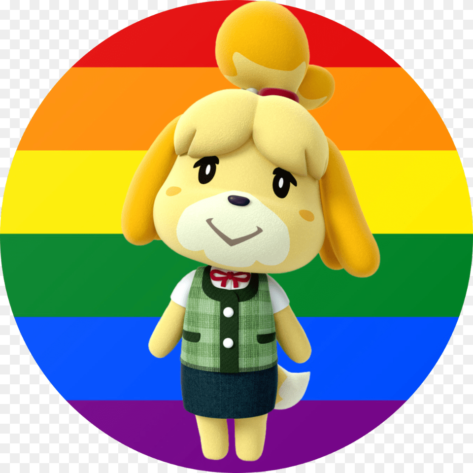 Freetoedit Lgbt Lgbtq Rainbow Animalcrossing Animalcrossingnewleaf Animal Crossing, Plush, Toy, Face, Head Free Png Download
