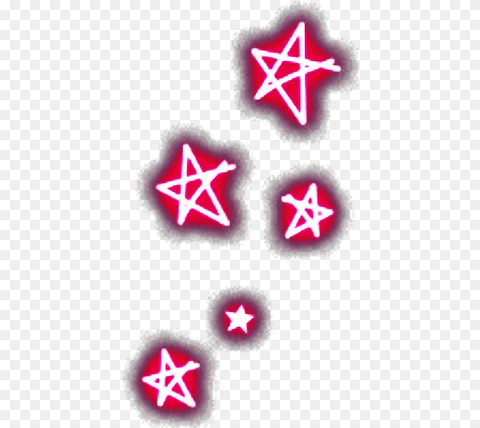 Freetoedit Neon Red Stars Star, Light, Star Symbol, Symbol Free Png
