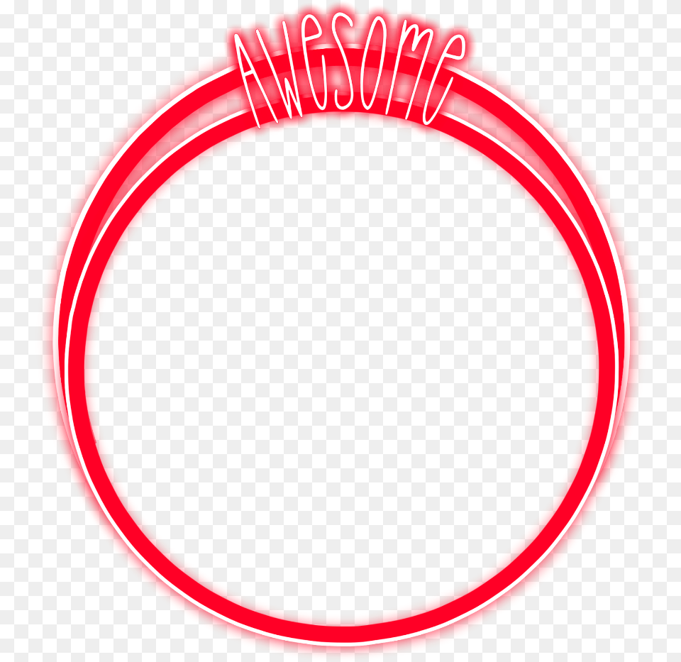 Freetoedit Neon Round Circle Red Awesome Glow Circle, Hoop Png Image