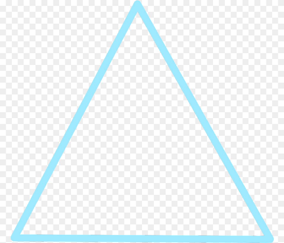 Freetoedit Neon Triangle Blue Glow Frame Border Triangle Free Png