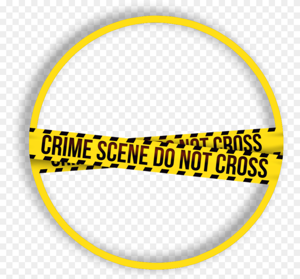 Freetoedit Neon Yellow Glow Crime Round Circle Ftestick Crime Picsart Background, Sticker, Disk, Logo Png Image