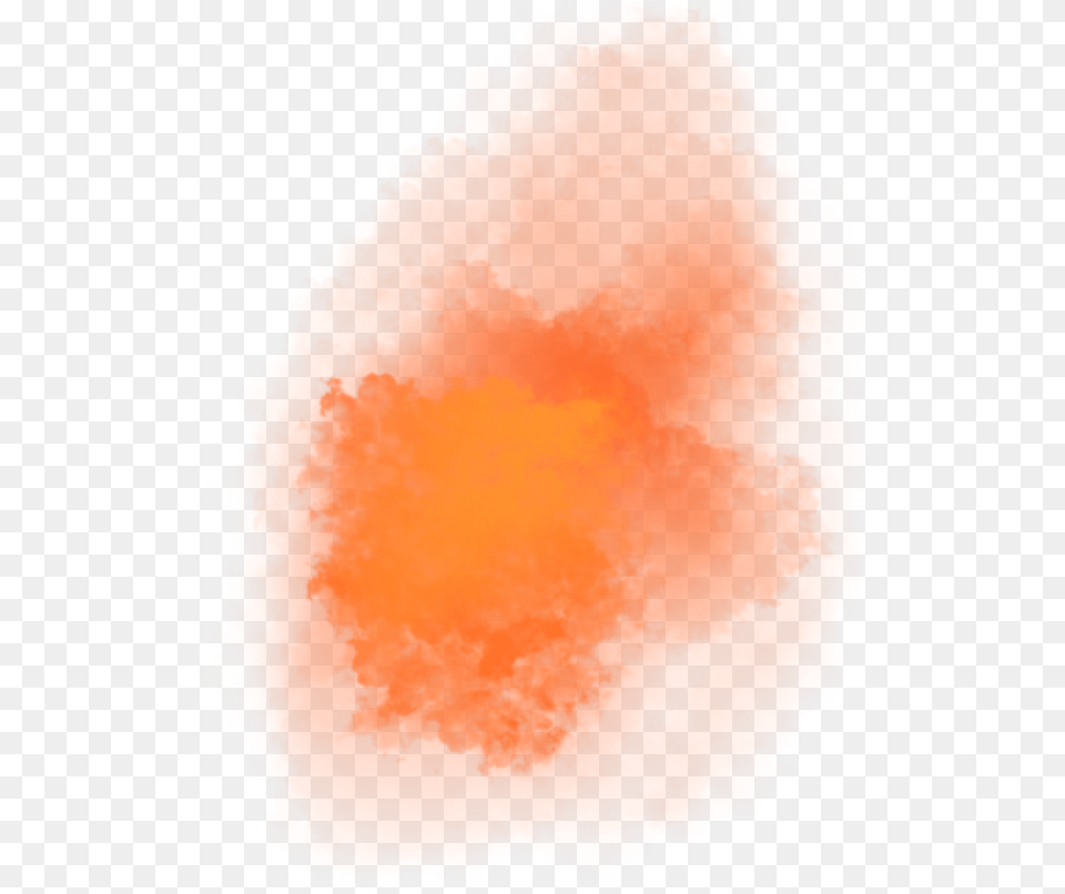 Freetoedit Orange Smoke Watercolor Paint, Mountain, Nature, Outdoors, Fire Free Png Download