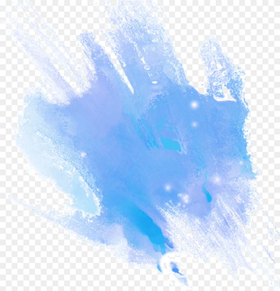 Freetoedit Pastel Blue Watercolor Paint Splotch Tinta, Ice, Nature, Outdoors, Crystal Png Image