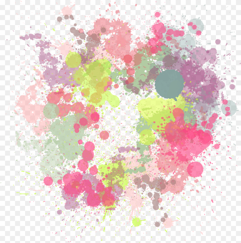 Freetoedit Pastel Watercolor Circle Splash Colorful Paint, Art, Graphics, Purple Free Png Download
