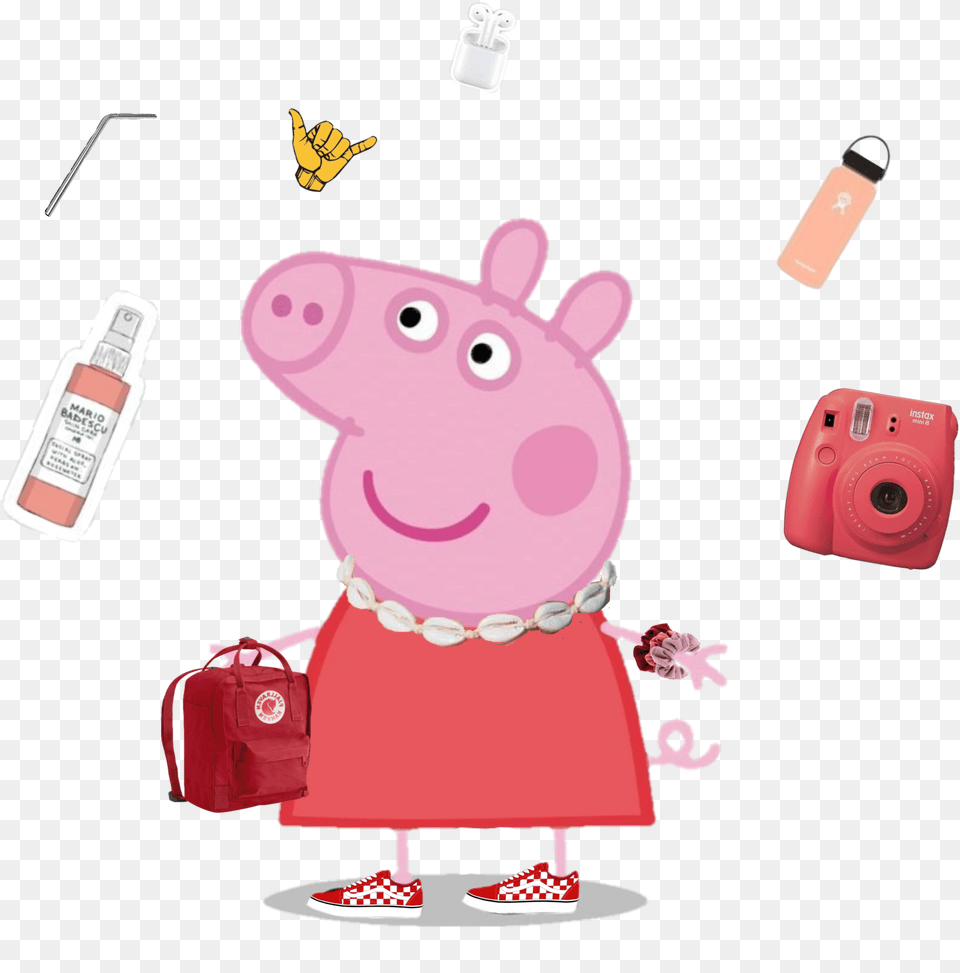 Freetoedit Peppa Pig Vsco Girl Peppa Pig Vsco Girl, Wildlife, Animal, Bear, Mammal Free Transparent Png