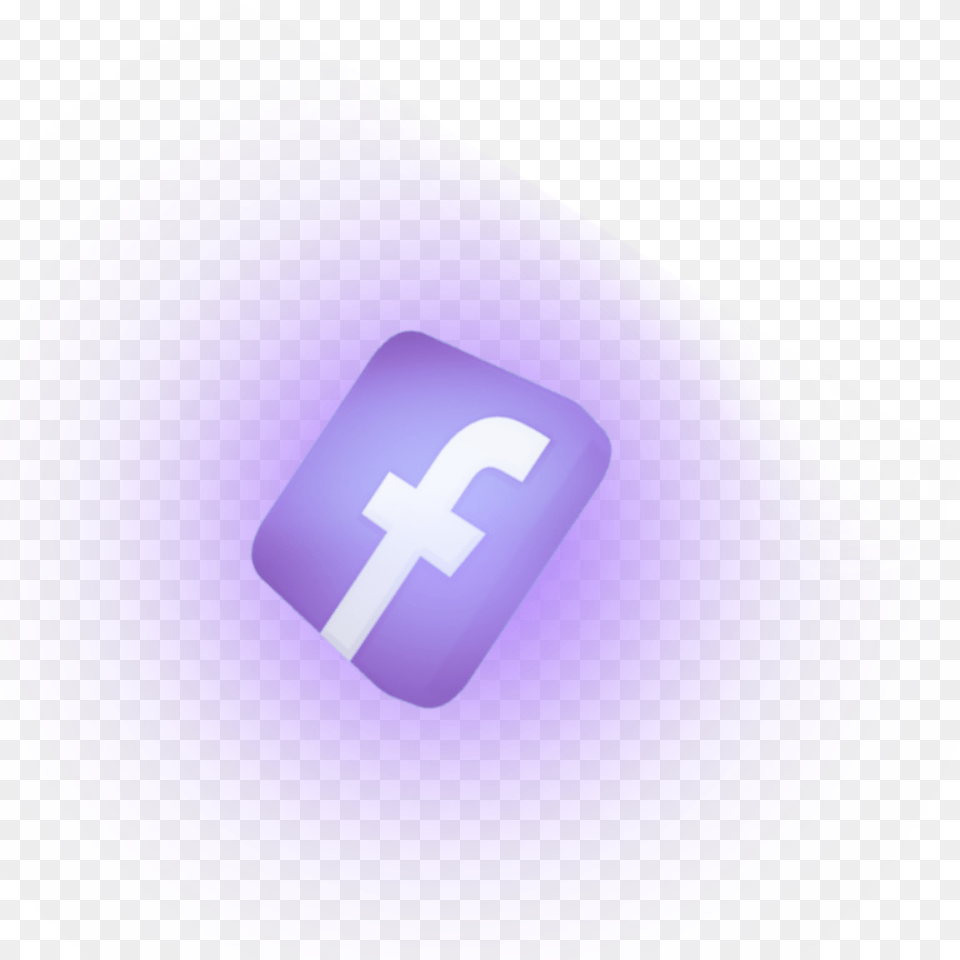 Freetoedit Picsart Icon Neon Facebook Logo Logo Facebook Neon, Purple Png Image