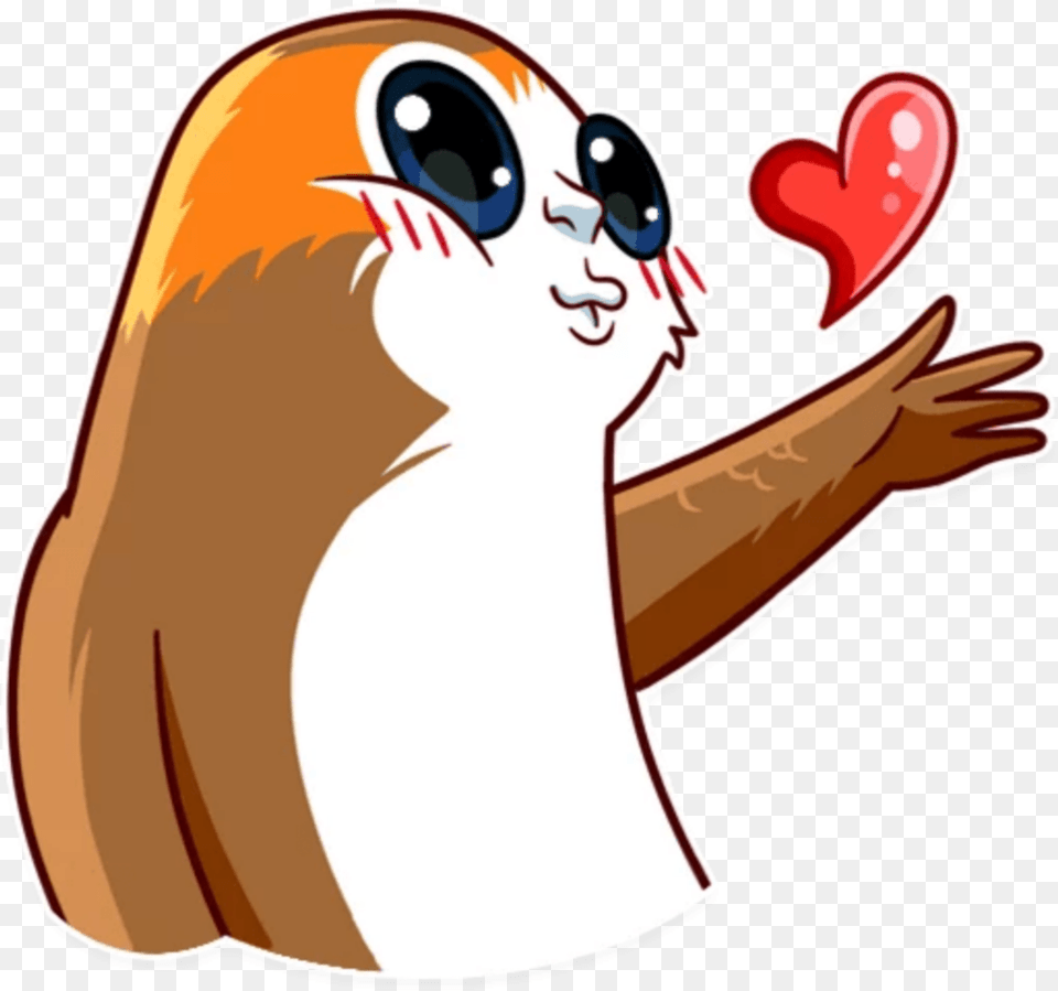 Freetoedit Picsart Porg Porgs Starwars Star Wars Stickers Telegram Porg, Adult, Female, Person, Woman Png Image