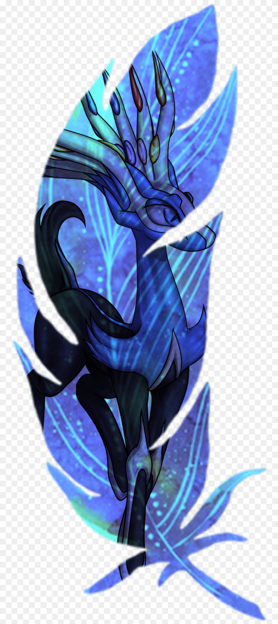 Freetoedit Pokemon Xerneas Blue Feather, Art, Adult, Female, Person Free Png