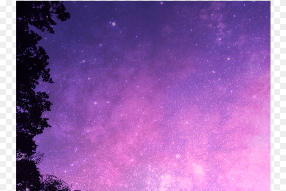 Freetoedit Purple Stars Galaxy Background Overlay Milky Way, Nature, Night, Outdoors, Starry Sky Free Transparent Png
